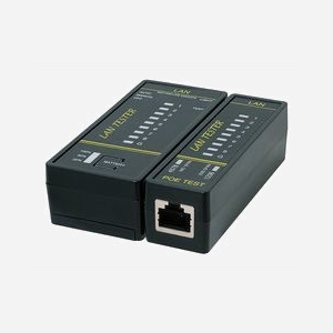 Testeur de câbles réseau LogiLink WZ0080 RJ-11 RJ-12 RJ-45 et SFP 70x92x27mm noir