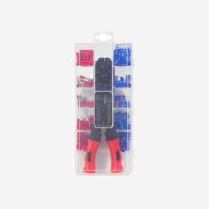 Pince à sertir LogiLink WZ0078 pour câbles réseau 200mm noir et rouge avec mécanisme à cliquet 180g - Miniature 3