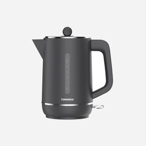 Bouilloire électrique TORNADO TKE-01328-GS 1,7L 2200W avec indicateur de niveau et filtre noir plastique - Miniature 1