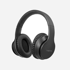 Casque Bluetooth LogiLink BT0053 sans fil arceau circum-auriculaire portée 10m musique noir 200g - Miniature 1