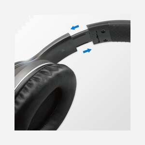 Casque Bluetooth LogiLink BT0053 sans fil arceau circum-auriculaire portée 10m musique noir 200g - Miniature 3