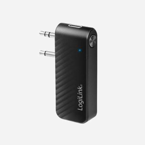 Émetteur audio Bluetooth LogiLink BT0061 jack 3.5mm portée 7m batterie 200mAh autonomie 10h noir - Miniature 2