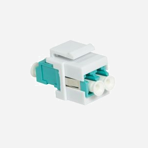 Adaptateur fibre optique LogiLink NK0031 duplex LC/LC multimode turquoise et blanc 29x21.3x16.6mm