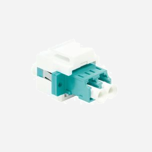 Adaptateur fibre optique LogiLink NK0031 duplex LC/LC multimode turquoise et blanc 29x21.3x16.6mm - Miniature 3