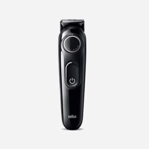 Tondeuse à barbe Braun BeardTrimmer 3 BT3400 batterie intégrée 50min longueurs 0,5-10mm pas 0,5mm noir