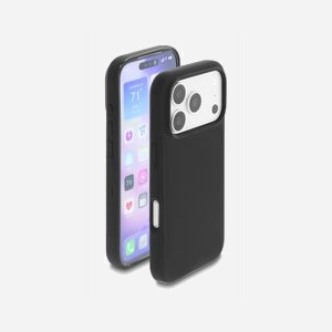 Coque DeLOCK pour iPhone 17 Pro compatible MagSafe en silicone liquide et polycarbonate avec doublure microfibre noir - Miniature 4