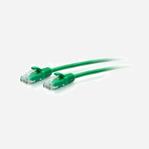 Câble Ethernet C2G Cat6a UTP 28AWG 0,3m vert avec protection anti-accrochage 10Gb/s PoE VoIP - Miniature 1