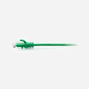 Câble Ethernet C2G Cat6a UTP 28AWG 0,3m vert avec protection anti-accrochage 10Gb/s PoE VoIP - Miniature 2
