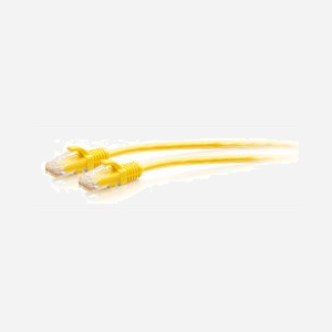 Câble Ethernet C2G Cat6a UTP 28AWG 3m jaune 10Gb/s avec protection anti-accrochage et connecteurs moulés