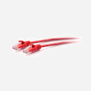 Câble Ethernet C2G Cat6a UTP 28AWG 1,5m rouge 10Gb/s protection anti-accrochage pour réseau haute densité