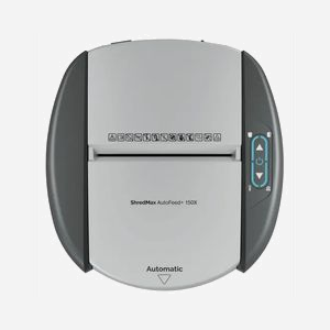 Destructeur de papier Rexel ShredMax AutoFeed+ 150X coupe croisée 4x10mm 150 feuilles automatique 22,5cm 55dB noir - Miniature 2