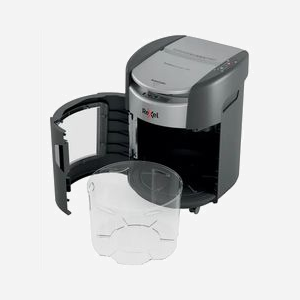 Destructeur de papier Rexel ShredMax AutoFeed+ 150X coupe croisée 4x10mm 150 feuilles automatique 22,5cm 55dB noir - Miniature 4