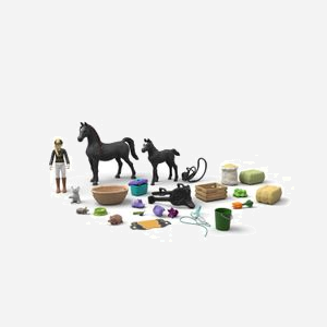 Calendrier de l'Avent schleich HORSE CLUB avec jument Arabe, poulain et accessoires équestres Tori - Miniature 3