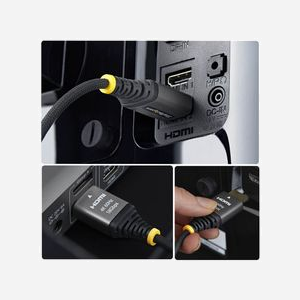 Câble HDMI StarTech.com 2m certifié 4K 60Hz 18Gbps ultra flexible tressé avec HDR10 ARC 1440p 144Hz - Miniature 2