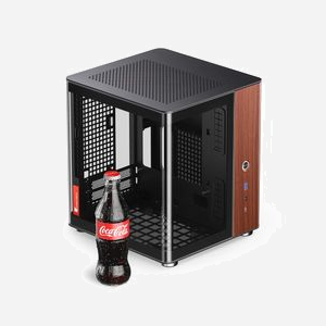 Boîtier PC Jonsbo TK-0 BLACK Mini-ITX noir et bois alimentation SFX ventilateurs 90/120/140mm HDD 3.5" SSD 2.5" - Miniature 4