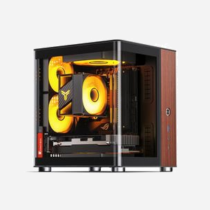 Boîtier PC Jonsbo TK-0 BLACK Mini-ITX noir et bois alimentation SFX ventilateurs 90/120/140mm HDD 3.5" SSD 2.5" - Miniature 5