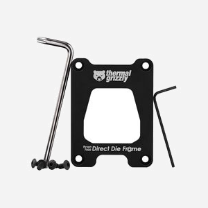 Support Direct Die Thermal Grizzly pour processeurs AMD Ryzen 7000 en aluminium noir 53x70x4mm - Miniature 4