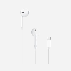 Écouteurs Apple EarPods USB-C avec fil pour appels et musique connecteur USB Type-C blanc - Miniature 1