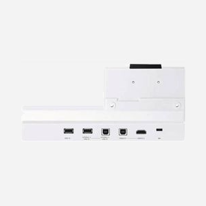 Samsung CY-TF65BFCXEN Plateau de connectivité blanc pour tableau interactif avec ports USB Type-A Type-B Type-C