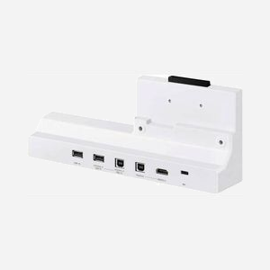 Samsung CY-TF65BFCXEN Plateau de connectivité blanc pour tableau interactif avec ports USB Type-A Type-B Type-C - Miniature 2
