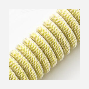 Câble USB Cablemod CM-PKCA-CWAW-YW150YW-R 1,5m USB-A vers USB-C tressé jaune connecteurs plaqués or - Miniature 2