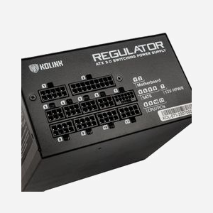 Alimentation Kolink Regulator 850W ATX 20+4 pin 80 PLUS Gold ventilateur 12cm câbles UC PATA SATA noir - Miniature 3
