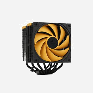 Refroidisseur processeur DeepCool AK620 Zero Dark Zoria double tour 2x120mm FDB 6 caloducs cuivre noir jaune - Miniature 1