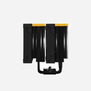 Refroidisseur processeur DeepCool AK620 Zero Dark Zoria double tour 2x120mm FDB 6 caloducs cuivre noir jaune - Miniature 4