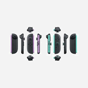 Manette Nintendo Joy-Con 2 Bluetooth sans fil analogique/numérique noir vert violet pour Nintendo Switch 2 - Miniature 4