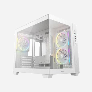 Boîtier PC DeepCool CG330 3F Tower Blanc ATX avec 3 ventilateurs 120mm préinstallés support HDD 2.5/3.5" - Miniature 1
