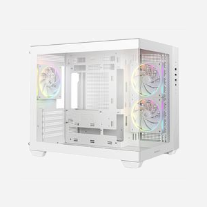 Boîtier PC DeepCool CG330 3F Tower Blanc ATX avec 3 ventilateurs 120mm préinstallés support HDD 2.5/3.5" - Miniature 2