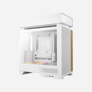 Boîtier PC DeepCool CL660 WH blanc Mini-ITX micro ATX ATX support ventilateurs 120-140mm disques 2.5" 3.5" - Miniature 2