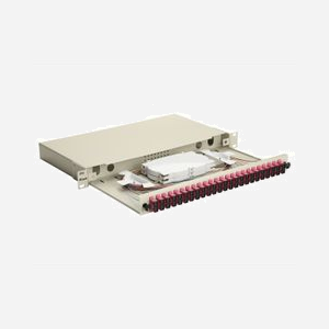 Baie de brassage fibre optique Equip 337315 1U 19" connecteurs SC OM4 multimode gris 485x43.5x240mm - Miniature 2