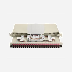 Baie de brassage fibre optique Equip 337315 1U 19" connecteurs SC OM4 multimode gris 485x43.5x240mm - Miniature 5