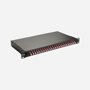 Baie de brassage fibre optique Equip 337214 1U 19" connecteurs LC OM4 montage rack noir 485x43.5x240mm - Miniature 1