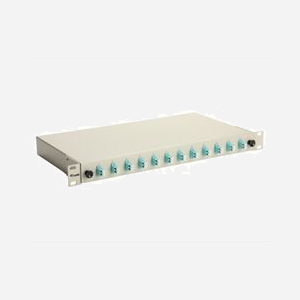 Baie de brassage fibre optique Equip 337203 1U 19" connecteurs LC OM3 gris 485x43.5x240mm montage rack