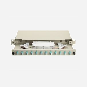 Baie de brassage fibre optique Equip 337203 1U 19" connecteurs LC OM3 gris 485x43.5x240mm montage rack - Miniature 4