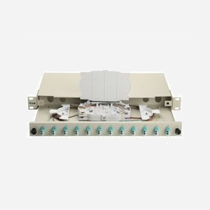 Baie de brassage fibre optique Equip 337203 1U 19" connecteurs LC OM3 gris 485x43.5x240mm montage rack - Miniature 5
