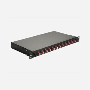 Baie de brassage fibre optique Equip 337204 1U 19" connecteurs LC OM4 montage rack noir 485x43.5x240mm - Miniature 1