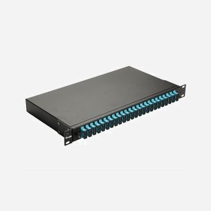 Baie de brassage fibre optique Equip 337312 1U 19" connecteurs SC OM3 multimode noir 485x43.5x240mm - Miniature 1