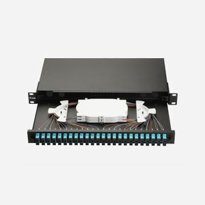 Baie de brassage fibre optique Equip 337312 1U 19" connecteurs SC OM3 multimode noir 485x43.5x240mm - Miniature 4