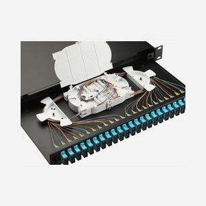 Baie de brassage fibre optique Equip 337312 1U 19" connecteurs SC OM3 multimode noir 485x43.5x240mm - Miniature 5