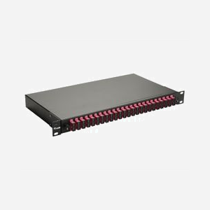 Baie de brassage fibre optique Equip 337314 1U 19" connecteur SC OM4 montage rack noir 485x43.5x240mm