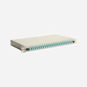 Baie de brassage fibre optique Equip 337213 1U 19" connecteurs LC UPC OM3 gris 485x43.5x240mm montage rack - Miniature 1