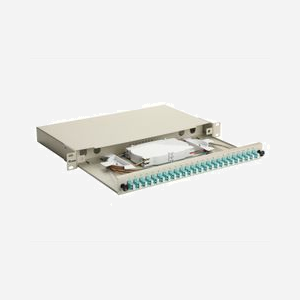 Baie de brassage fibre optique Equip 337213 1U 19" connecteurs LC UPC OM3 gris 485x43.5x240mm montage rack - Miniature 2