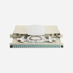 Baie de brassage fibre optique Equip 337213 1U 19" connecteurs LC UPC OM3 gris 485x43.5x240mm montage rack - Miniature 5