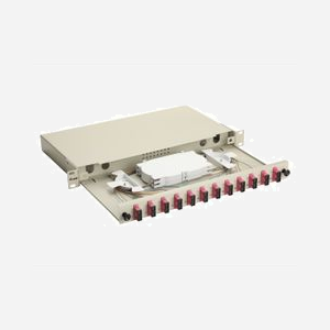 Baie de brassage fibre optique Equip 337305 1U 19" connecteurs SC OM4 gris 485x43.5x240mm montage rack - Miniature 2