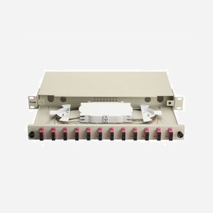 Baie de brassage fibre optique Equip 337305 1U 19" connecteurs SC OM4 gris 485x43.5x240mm montage rack - Miniature 4