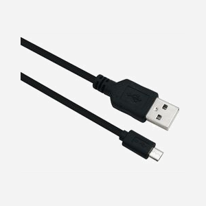 Câble USB Helos 288318 USB 2.0 2m connecteur USB A vers Micro-USB B noir pour synchronisation et charge