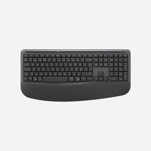 Clavier souris Logitech Signature Comfort MK880 sans fil USB Bluetooth QWERTY anglais avec repose-poignets graphite - Miniature 4